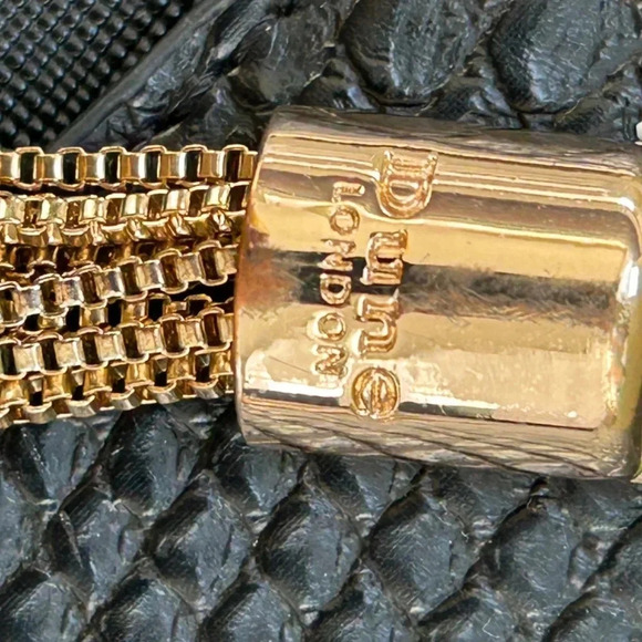 Dune London Women's Black Textured Purse e/ Top Handle and Adjustable Strap - Picture 8 of 11